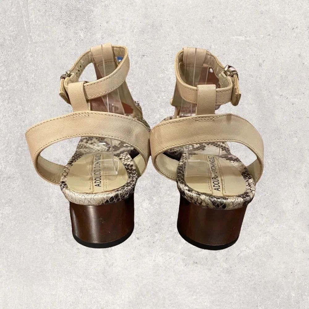 Adolfo Dominguez Snake Chain Thong Sandals 38 7.5 - Picture 4 of 6